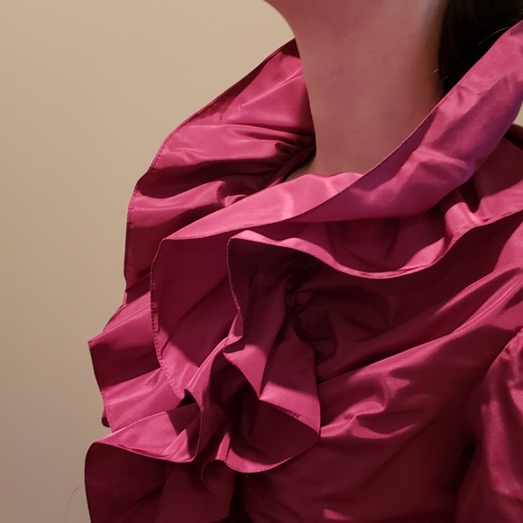 Vintage Taffeta blouse. Size 10 - Picture 2 of 6